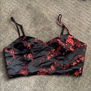 Forever 21 Japanese Blossom crop top